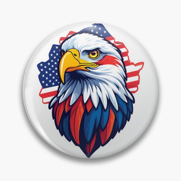 Item preview, Eagle and Flag: America's Strength designed and sold by ArtCreator2023.