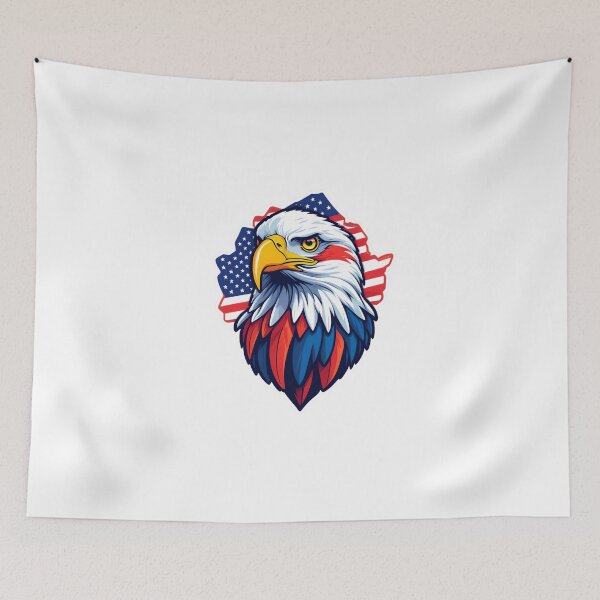 Item preview, Eagle and Flag: America's Strength designed and sold by ArtCreator2023.