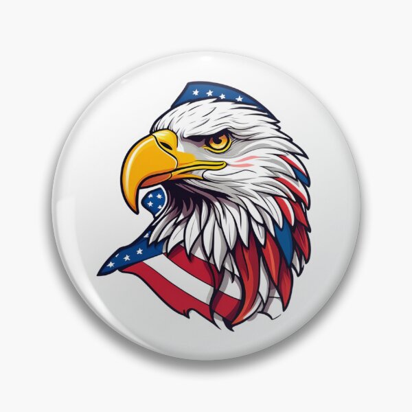 Item preview, Modern Patriotic Eagle Head Art designed and sold by ArtCreator2023.