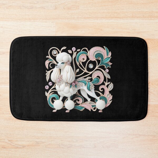 Item preview, Jeweled White Poodle designed and sold by Wags & Tails.