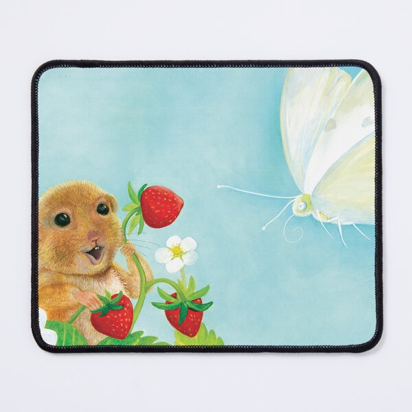 Item preview, Cute Dormouse Talking to White Butterfly designed and sold by Julia Doria.