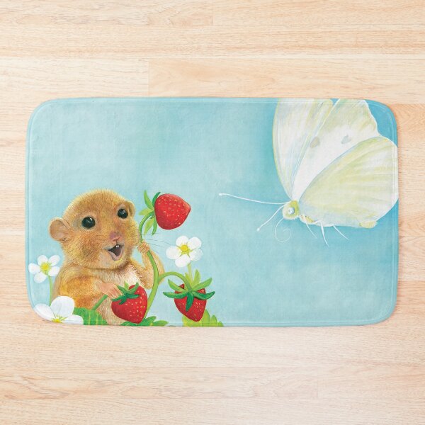 Item preview, Cute Dormouse Talking to White Butterfly designed and sold by Julia Doria.