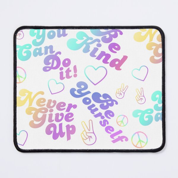 Item preview, Gradient colorful motivational shorts, text art, be yourself on light background  designed and sold by coloursforkids.
