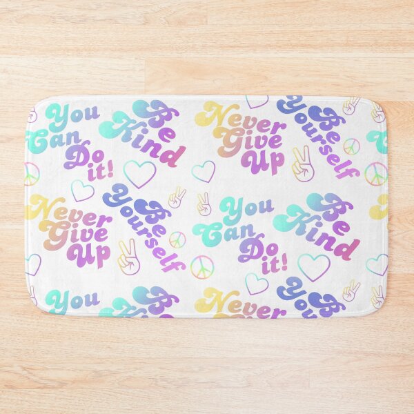 Item preview, Gradient colorful motivational shorts, text art, be yourself on light background  designed and sold by coloursforkids.