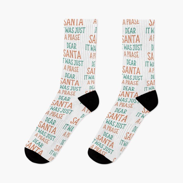 Item preview, Dear Santa, It Was Just A Phase. Christmas Humor. Funny Inappropriate Dear Santa Christmas Design. Red and Green designed and sold by That Cheeky Tee.