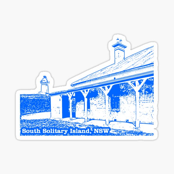 Lighthouse & Quarters - South Solitary Island Sticker