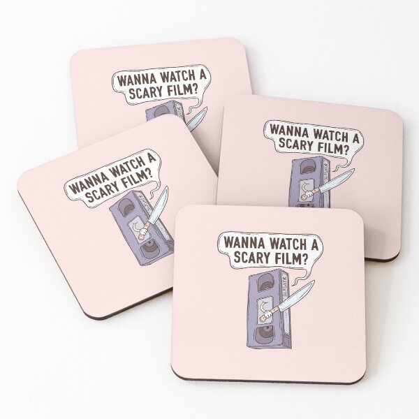 Item preview, VHS wanna watch a scary film designed and sold by Jess.a.creates.