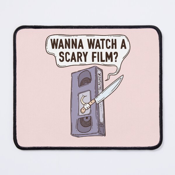 Item preview, VHS wanna watch a scary film designed and sold by Jess.a.creates.