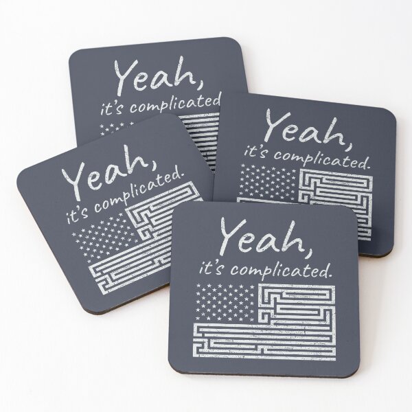 Item preview, Yeah, it’s complicated: Maze of Stars and Stripes designed and sold by SplashTastic.