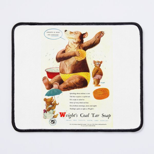 Item preview, Vintage Wrights coal tar soap advert designed and sold by Random Railways.