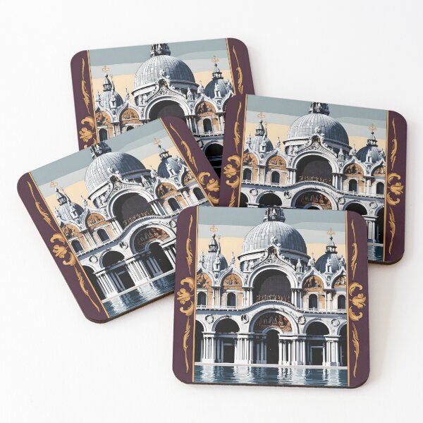 Item preview, Venezia Opulence | Baroque-Inspired Travel Poster of St. Mark’s Basilica designed and sold by Artineer.