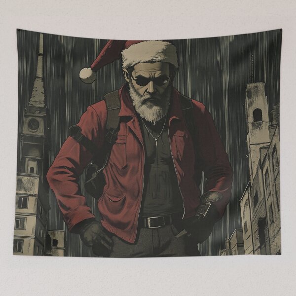 Item preview, Rebel Santa in Urban Style designed and sold by WILD-WILD-CAT.