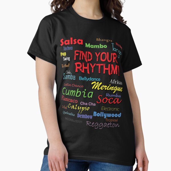 Item preview, Find Your Rhythm (best on black) designed and sold by Sandra Parlow.