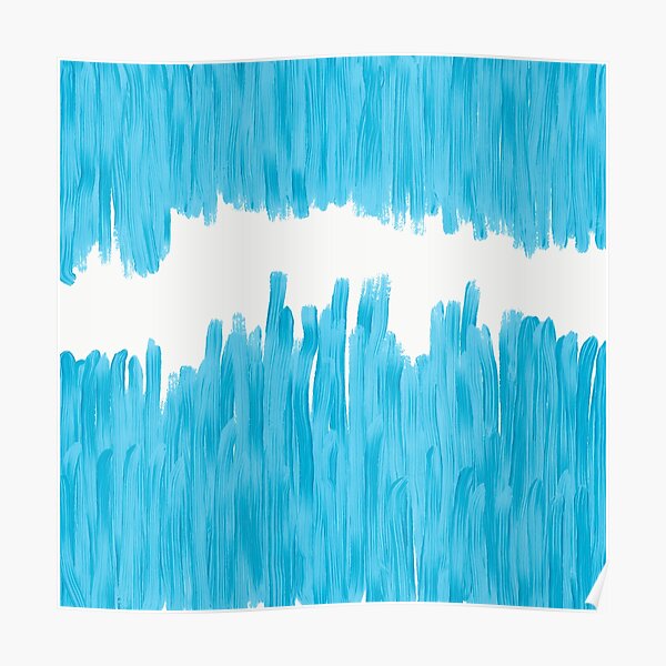 Sea of Blue Painted Poster