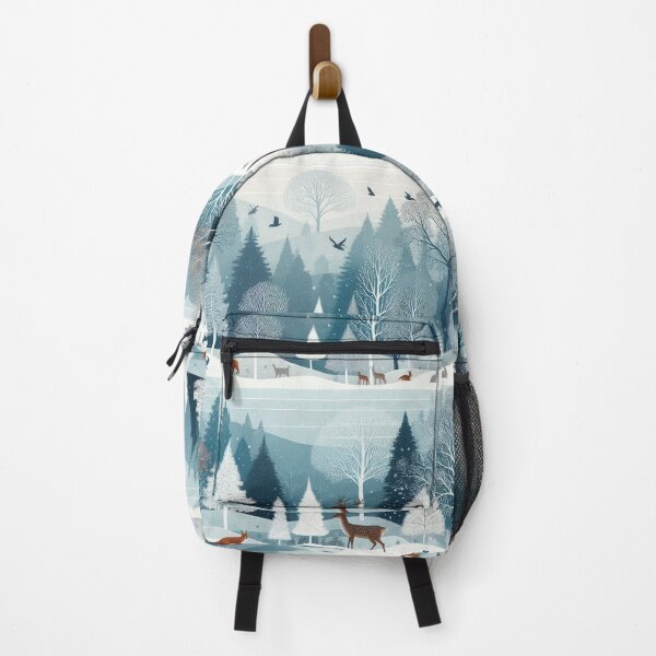 Item preview, Winter Forest River and Wildlife designed and sold by Nanthanon.