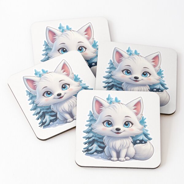 Item preview, Cartoon Arctic Fox  designed and sold by Krieghorn.