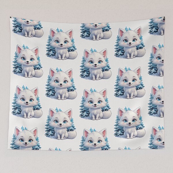 Item preview, Cartoon Arctic Fox  designed and sold by Krieghorn.