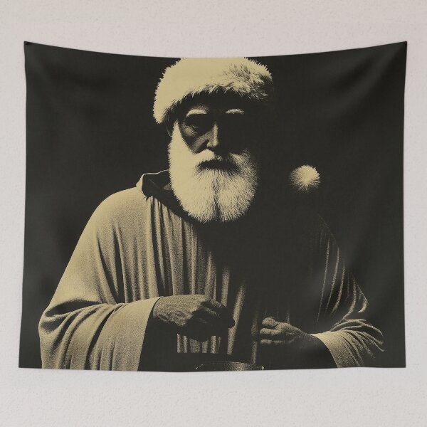 Item preview, Mysterious Santa in the Shadows designed and sold by WILD-WILD-CAT.