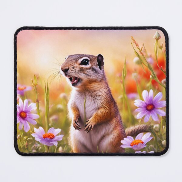 Item preview, Cute Ground Squirrel Amid Flowers 3 designed and sold by Tom-Johnson.