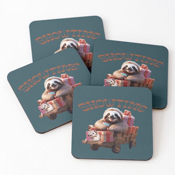 Item preview, sloth, new sticker, showtime,new stickers, xmas sticker, kawaii sloth, xmas stickers, kawaii,2025, holidays,gifts, sloth pillow, happy,FOODIESART, designed and sold by FOODIESART.
