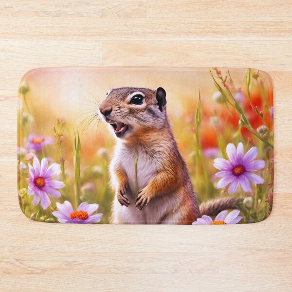 Item preview, Cute Ground Squirrel Amid Flowers 3 designed and sold by Tom-Johnson.