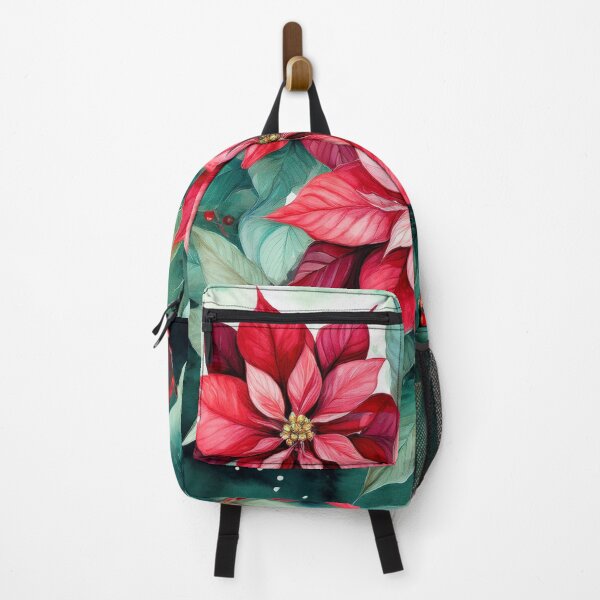 Item preview, poinsettias on a green background designed and sold by Valentina-V.