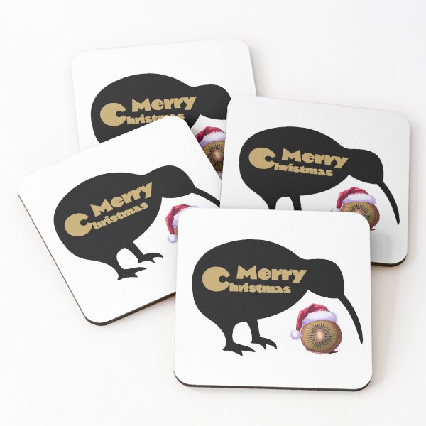 Item preview, Christmas. New Zealand. Merry, Kiwi Christmas. Holiday. (white background) designed and sold by bekksa.