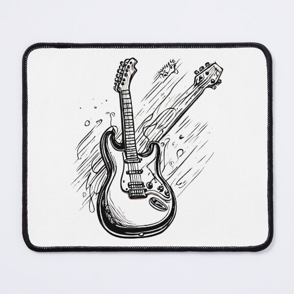 Item preview, Hand-Drawn Electric Guitar Art 3 designed and sold by Tom-Johnson.
