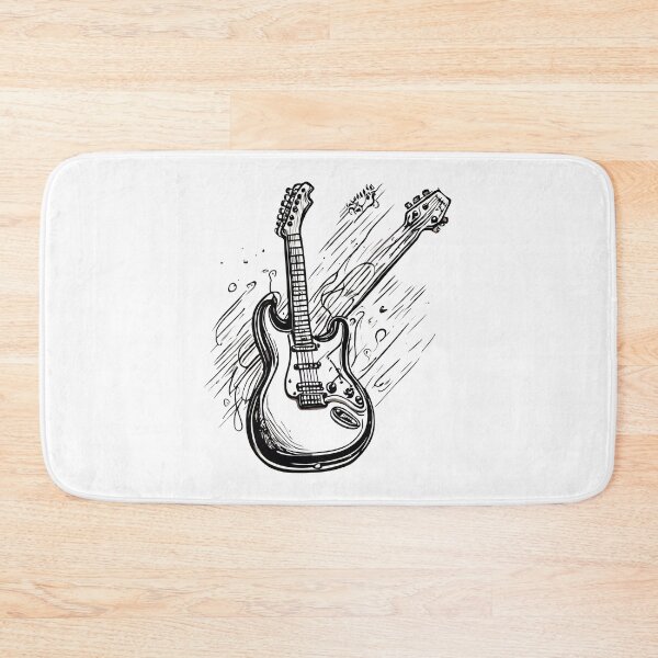 Item preview, Hand-Drawn Electric Guitar Art 3 designed and sold by Tom-Johnson.