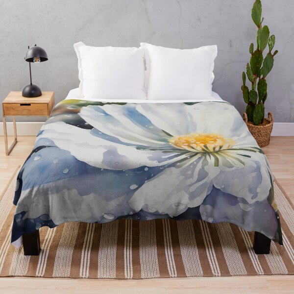 Item preview, White Flower Showering on Beach designed and sold by CalmnessbyChoice.