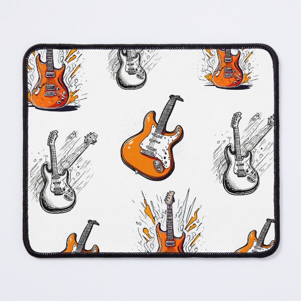 Item preview, Hand-Drawn Electric Guitar Art Pattern 1 designed and sold by Tom-Johnson.