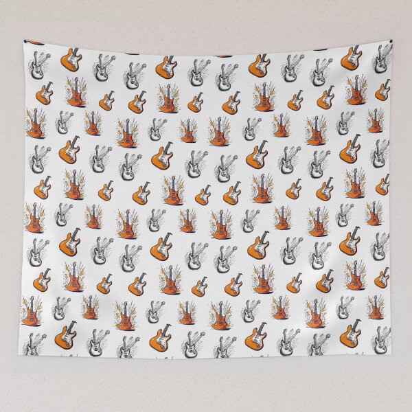 Item preview, Hand-Drawn Electric Guitar Art Pattern 3 designed and sold by Tom-Johnson.