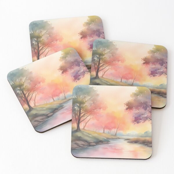 Item preview, Colorful Sunrise over River designed and sold by CalmnessbyChoice.