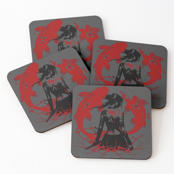 Item preview, Koi Zen & Geisha Samurai with Dragon Tattoo designed and sold by InkdGraphix.