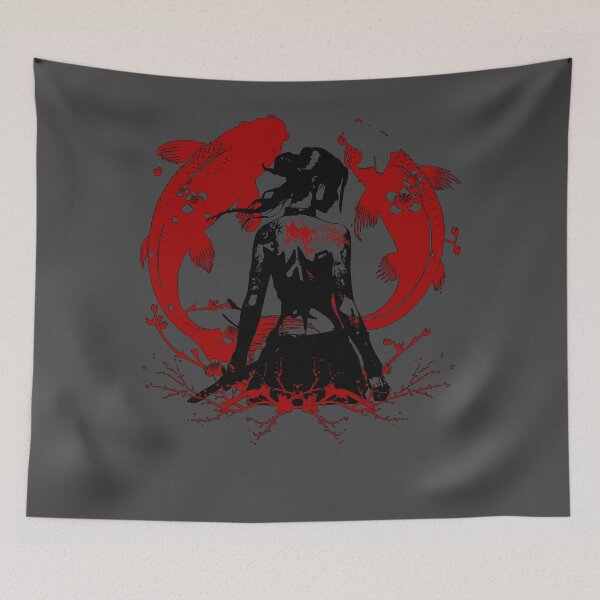 Item preview, Koi Zen & Geisha Samurai with Dragon Tattoo designed and sold by InkdGraphix.