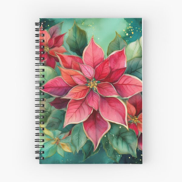 Item preview, bright red poinsettia leaves designed and sold by Valentina-V.