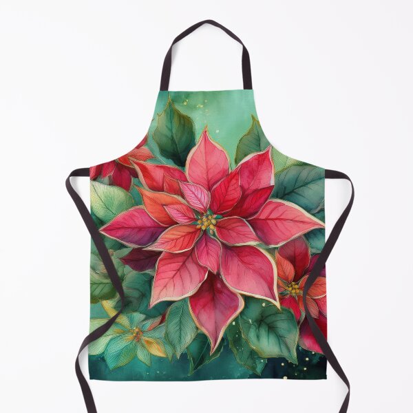 Item preview, bright red poinsettia leaves designed and sold by Valentina-V.