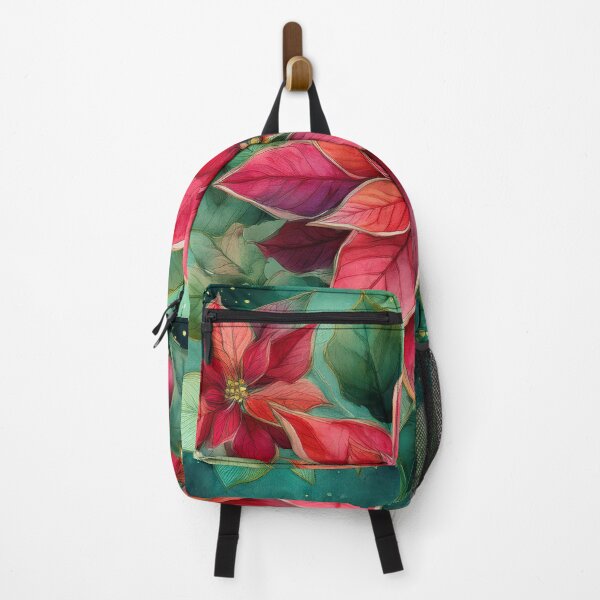 Item preview, bright red poinsettia leaves designed and sold by Valentina-V.