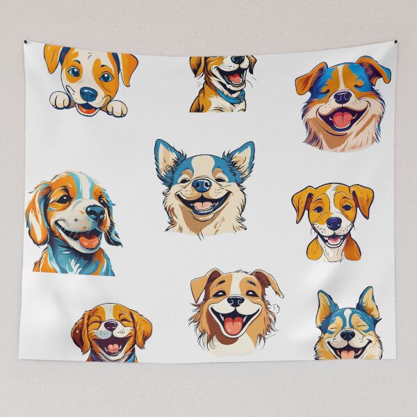 Item preview, Happy Dog Wink Pattern 1 designed and sold by Tom-Johnson.