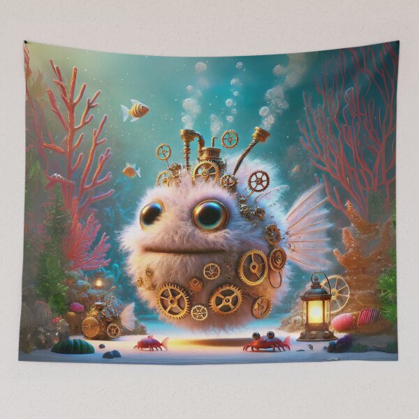 Item preview, Steampunk Hairy Frogfish designed and sold by Sillytoe.