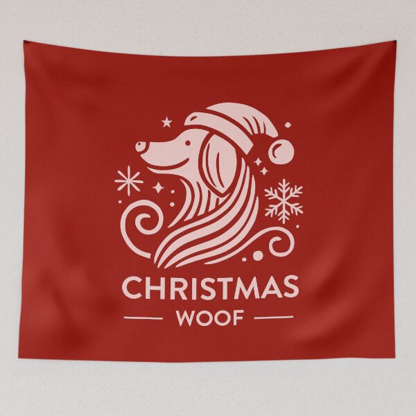 Item preview, Christmas Woof: Festive Dog Designs, Unique designed and sold by villacreativa.