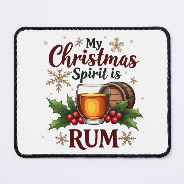 Item preview, My Christmas Spirit is Rum designed and sold by printmala.