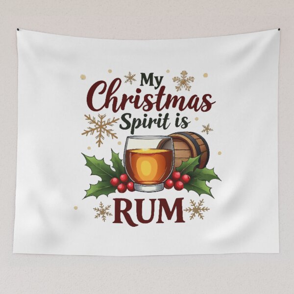 Item preview, My Christmas Spirit is Rum designed and sold by printmala.