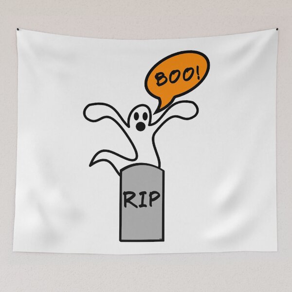 Item preview, Ghost saying Boo designed and sold by JohnChocolate.