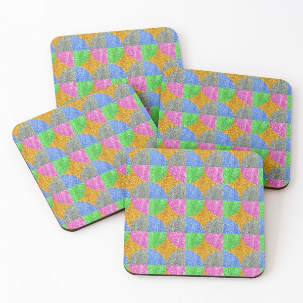 Item preview, Colorful Glitter Circles Hand Drawn Repeating pattern designed and sold by Victoria Rose.