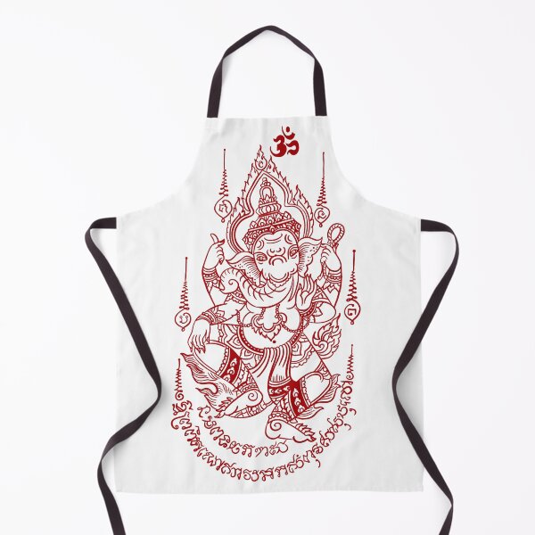 Item preview, Red Sak Yant Ganesha Sacred Tattoo Design designed and sold by Ancestral Lines.