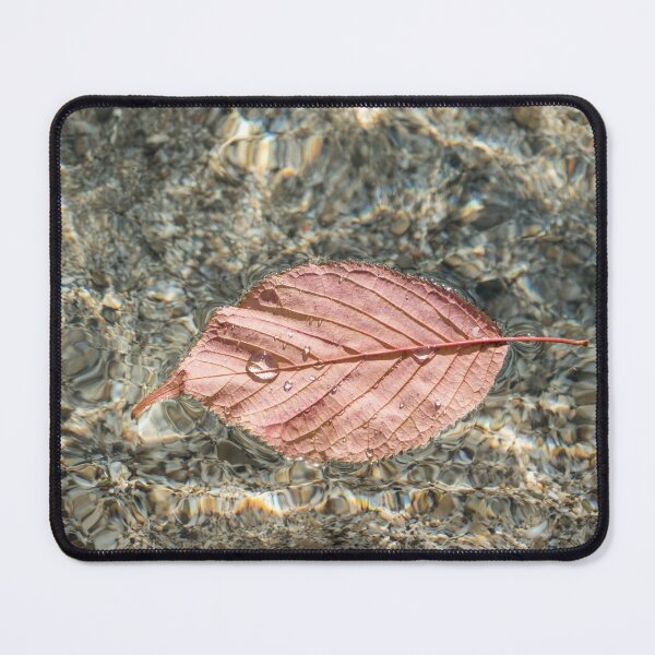 Item preview, Autumnal Bijou - Pale Pink Leaf Underside with Droplets designed and sold by Georgia Mizuleva.