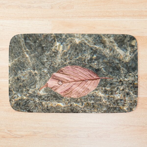 Item preview, Autumnal Bijou - Pale Pink Leaf Underside with Droplets designed and sold by Georgia Mizuleva.