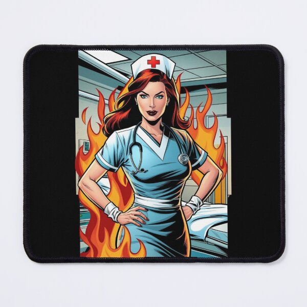 Item preview, Nurse in flame designed and sold by MessOnClothes.