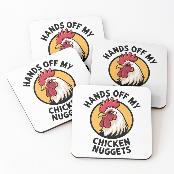 Item preview, Hands Off My Chicken Nuggets Sticker & Shirt - Funny Rooster Joke designed and sold by SlocifieShop.